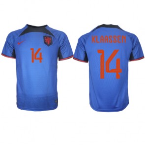 Netherlands Davy Klaassen #14 Replica Away Stadium Shirt World Cup 2022 Short Sleeve